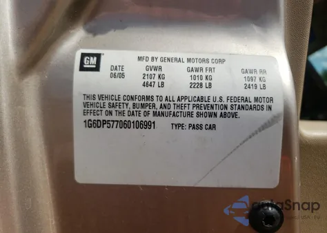 2006 Cadillac Cts Hi Feature V6 from USA, damaged, VIN 1G6DP577060106991